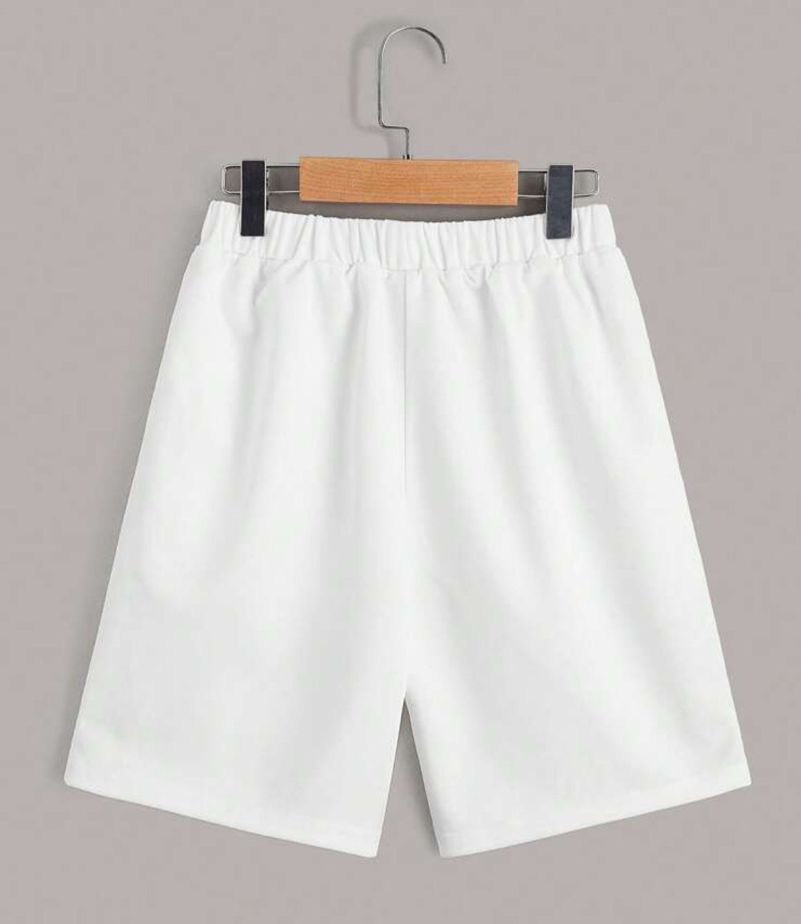 Tween Boy Casual Minimalist Fish Bone Patch Slant Pocket Elastic Waist