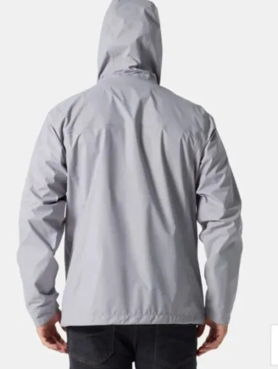 men Columbia windbreaker jack with hood and pockets