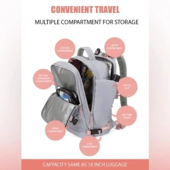 Men or Women Laptop Backpack lightweight travel Bag fit for business