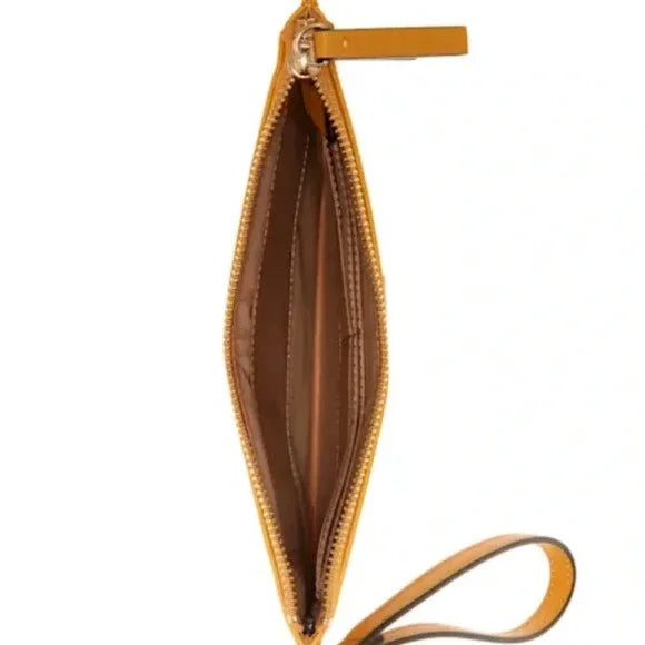 Guess wristlet with logo on the front