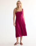 Sz S Reitman’s Sleeveless Midi Dress with Square Neckline