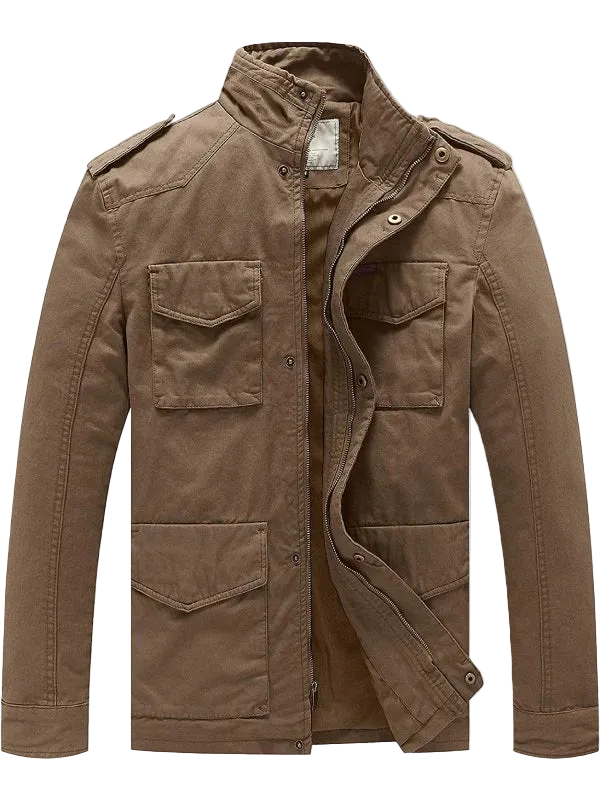 Sz M Wenven Men's Lightweight
Military Style Jacket Twill
Cotton Coat