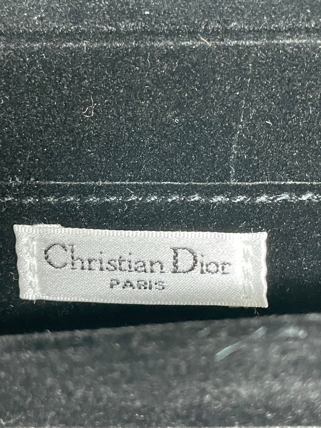 Dior Black Luxury leather sunglasses case foldable, cleaning cloth ,box ,card