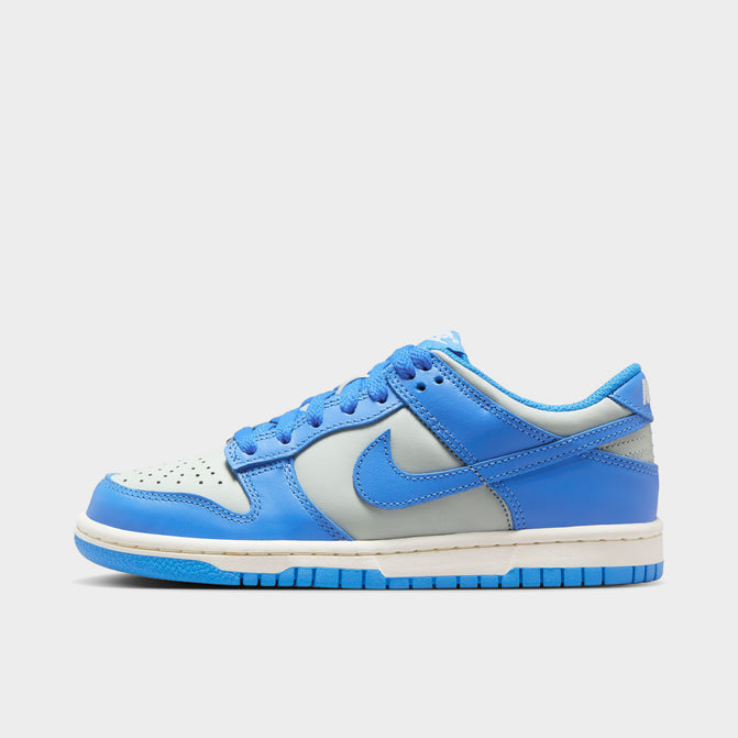 Sz 6.5 Y NIKE DUNK LOW GS LIGHT SILVER / LIGHT PHOTO BLUE - SAIL