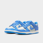 Sz 6.5 Y NIKE DUNK LOW GS LIGHT SILVER / LIGHT PHOTO BLUE - SAIL