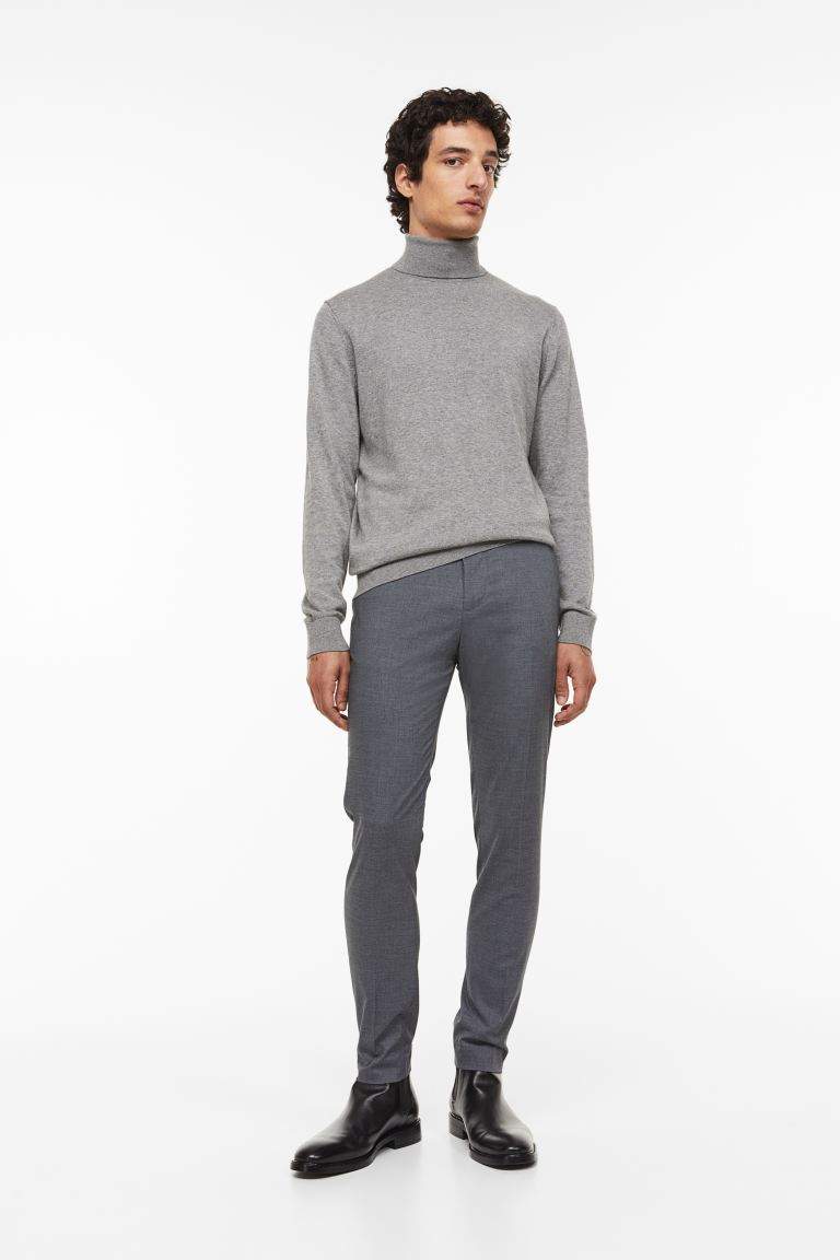 Sz US 34 R H&M skinny fit  suit pants gray