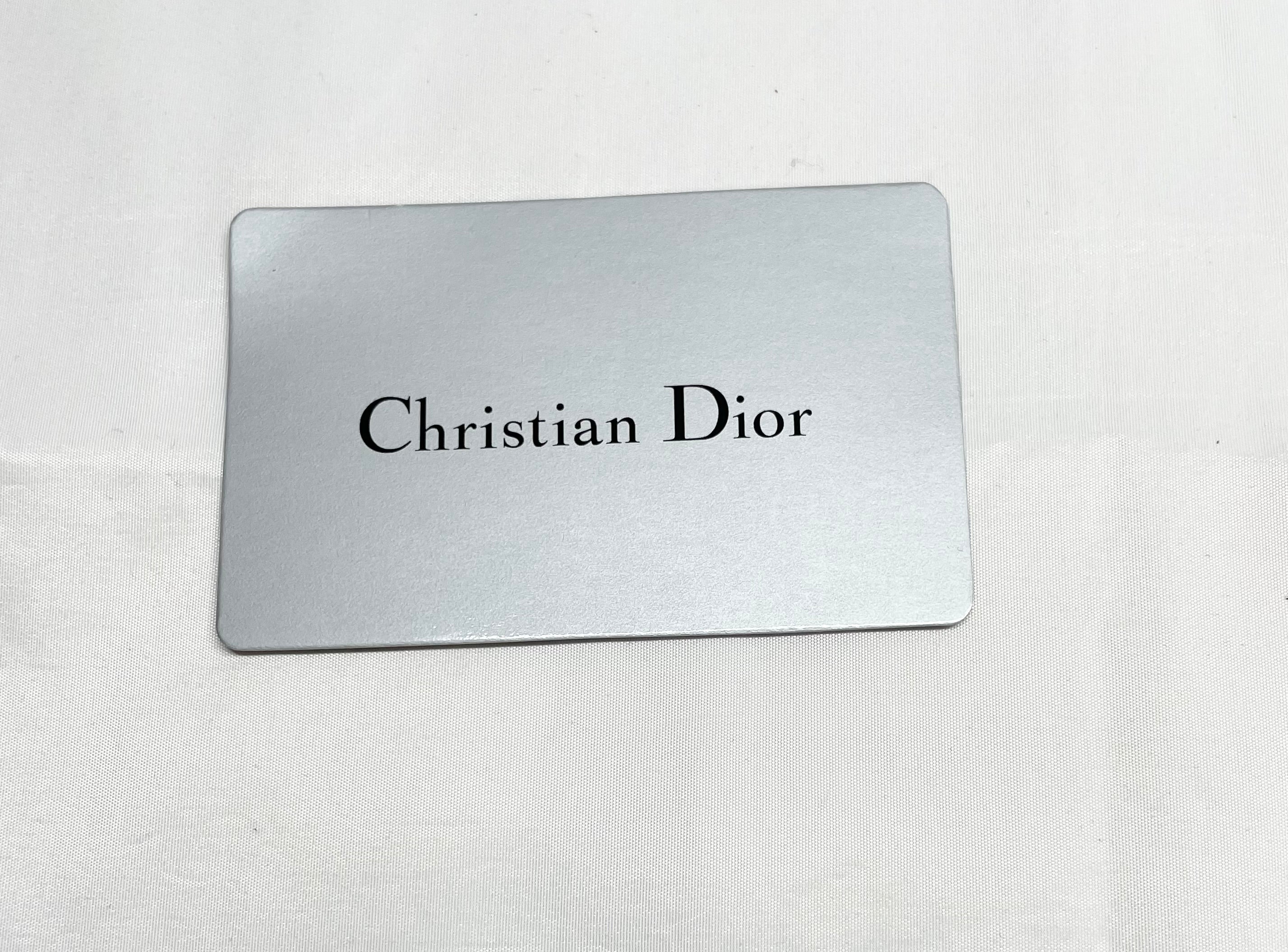 Dior Black Luxury leather sunglasses case foldable, cleaning cloth ,box ,card