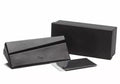 Dior Black Luxury leather sunglasses case foldable, cleaning cloth ,box ,card