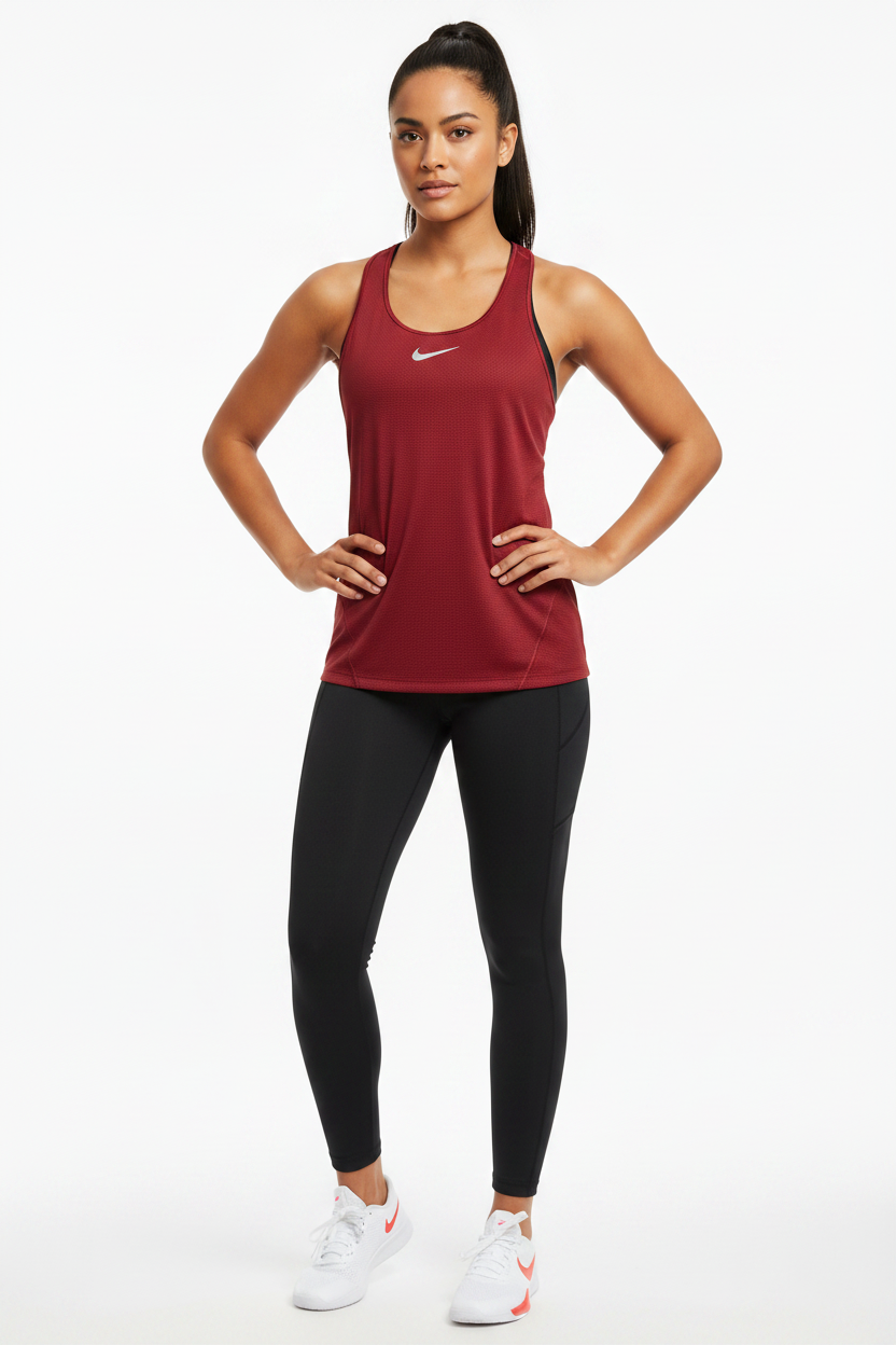 woman Nike Red Tank Top