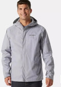 men Columbia windbreaker jack with hood and pockets