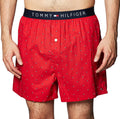 Tommy Hilfiger Mens Woven Boxer one woven cotton boxer red