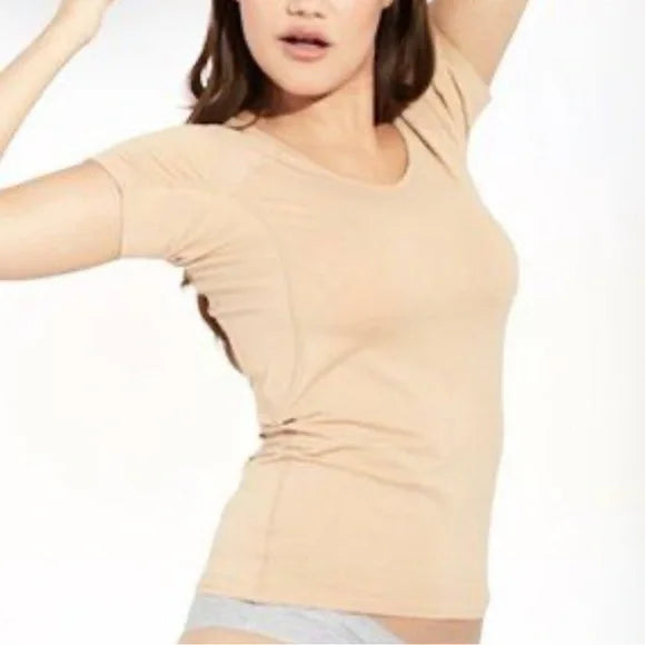 Knix by knitwear shirt/undershirt V neck absorbent underarm tan